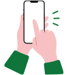 お支払い手続きするイラスト